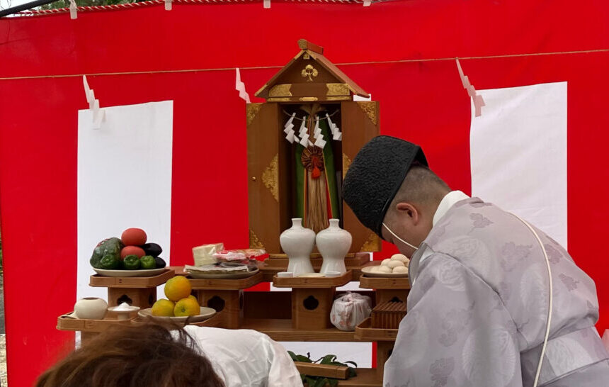 住環境クリニック家つくりの流れ：建築開始　〜地鎮祭〜